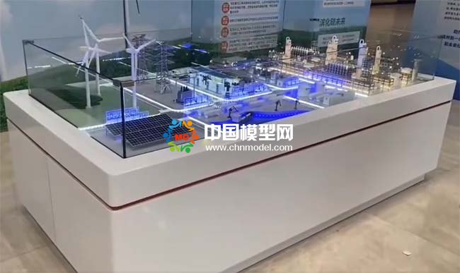 綠電儲(chǔ)能綠色化工耦合聯(lián)動(dòng)沙盤模型