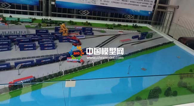 中歐中亞班列鐵路貨場(chǎng)沙盤(pán)模型