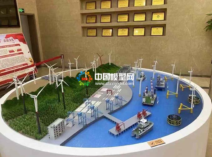 風(fēng)電配套碼頭沙盤(pán)模型舟山模型公司