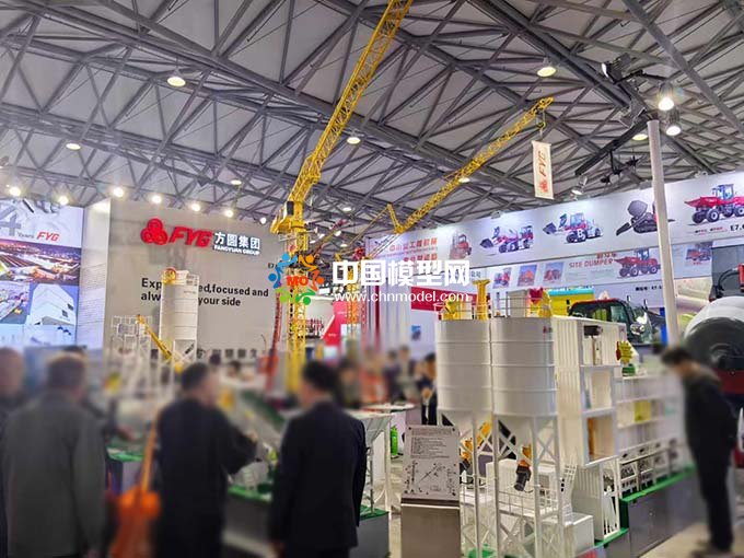 攪拌站模型混凝土攪拌站模型塔式起重機(jī)模型施工升降機(jī)模型  