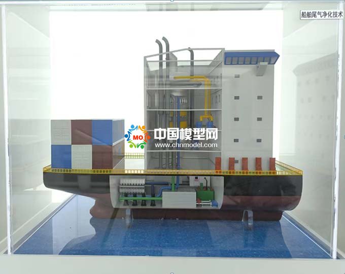 綠色船舶模型，廢氣凈化模型，船舶尾氣凈化模型