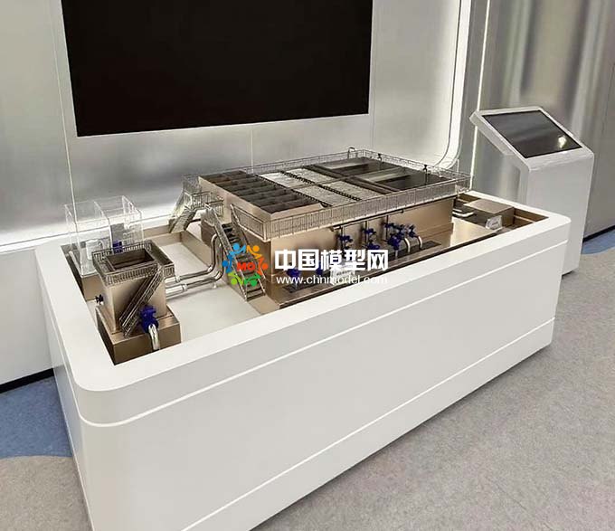 一體化常規(guī)水處理系統(tǒng)沙盤(pán)模型