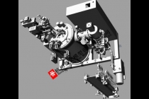 3D打印模型:全自動藍(lán)寶石晶體生長爐模型