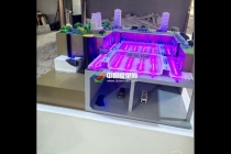 車庫(kù)屋頂排水系統(tǒng)水沙盤模型