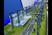 車站接觸網(wǎng)絕緣錨段關節(jié)沙盤模型