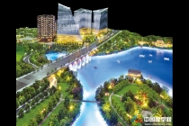 精品地產(chǎn)模型賞析：綠地長(zhǎng)島模型，萬科城市廣場(chǎng)模型