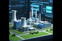 智慧電廠沙盤(pán)模型，點(diǎn)亮能源變革新視界